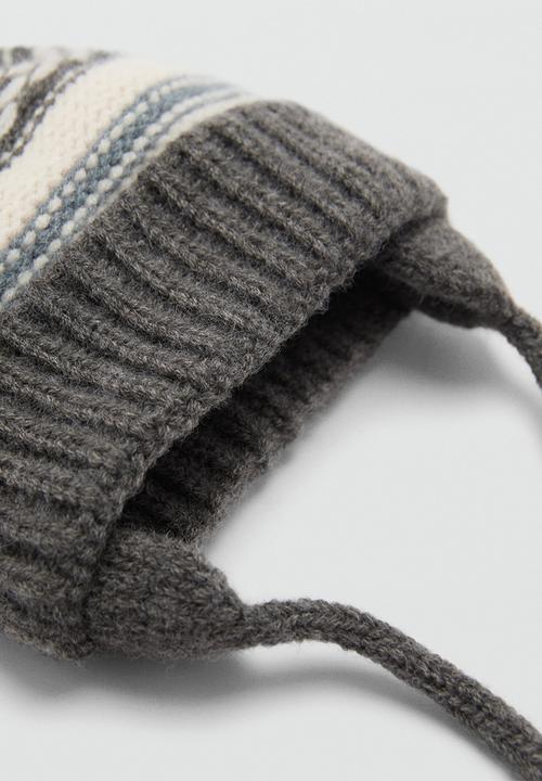 MANGO - Beanie andes - gray