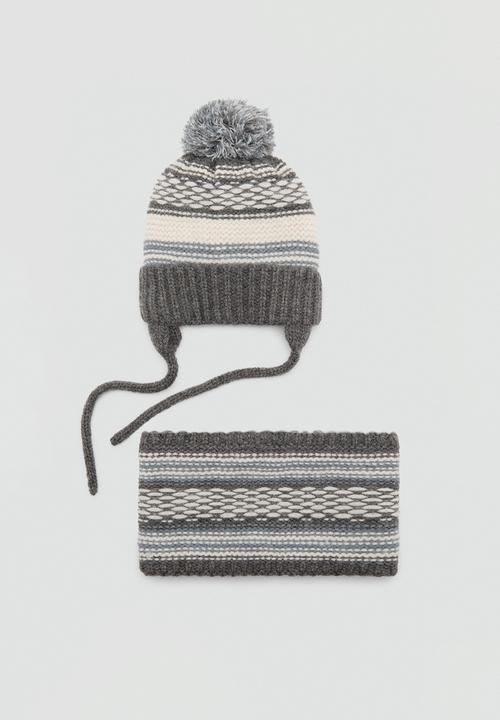 MANGO - Beanie andes - gray