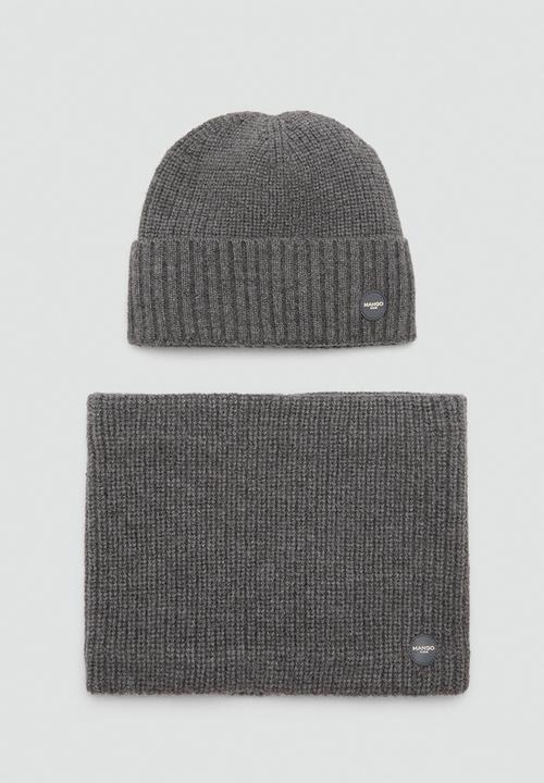 MANGO - Beanie craig - gray