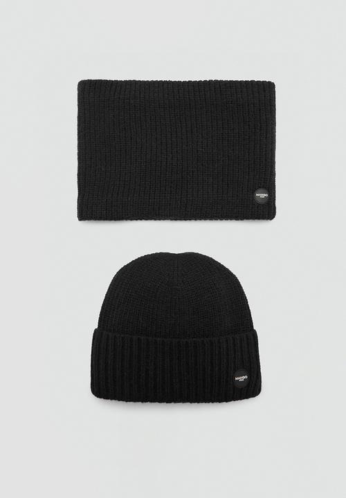 MANGO - Beanie craigb - black