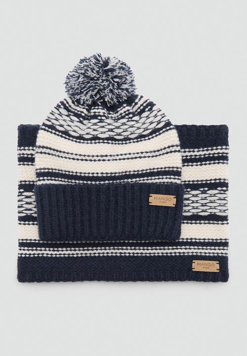 MANGO - Beanie ica - navy