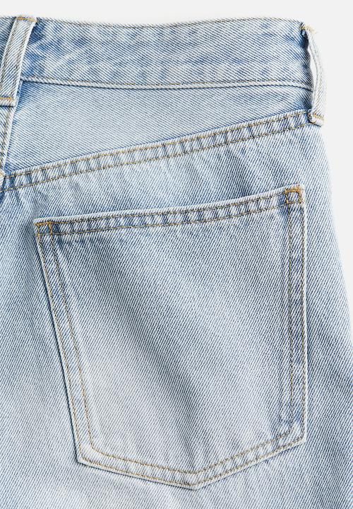 H&M - Straight high jeans - light denim blue