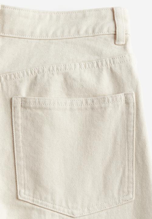 H&M - Wide regular jeans - white