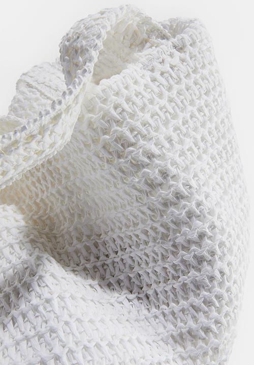 H&M - Straw shopper - white