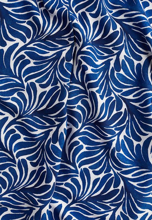 H&M - Viscose tunic dress - dark blue patterned