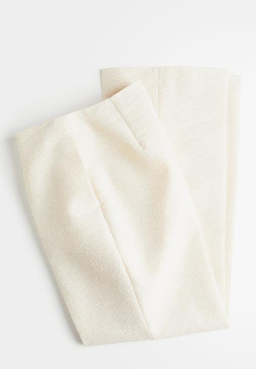 H&M - Textured trousers - cream