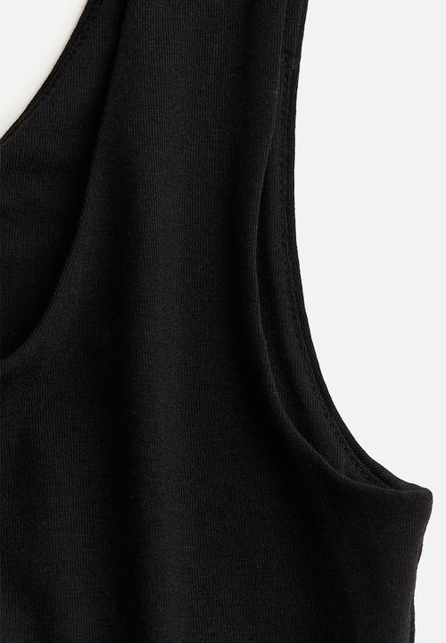 H&M - Long jersey dress - black