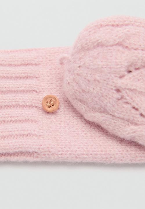 MANGO - Gloves pinkyg - light pastel pink