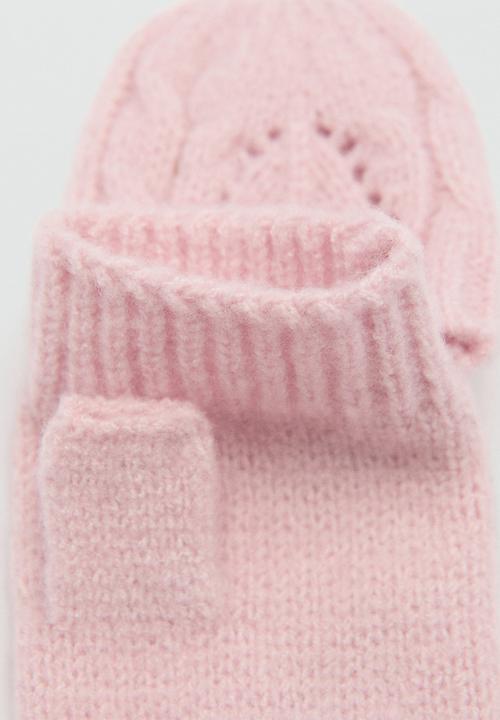 MANGO - Gloves pinkyg - light pastel pink