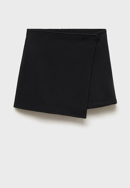 MANGO - Skirt dita - black