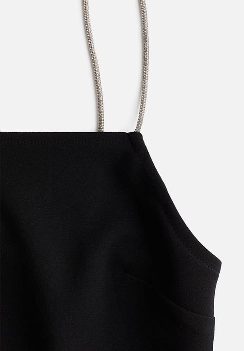 H&M - Strappy jersey top - black