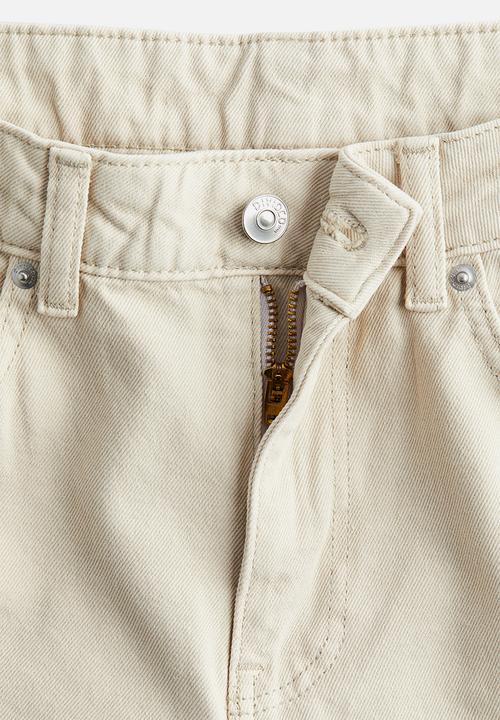 H&M - Wide low culotte jeans - beige