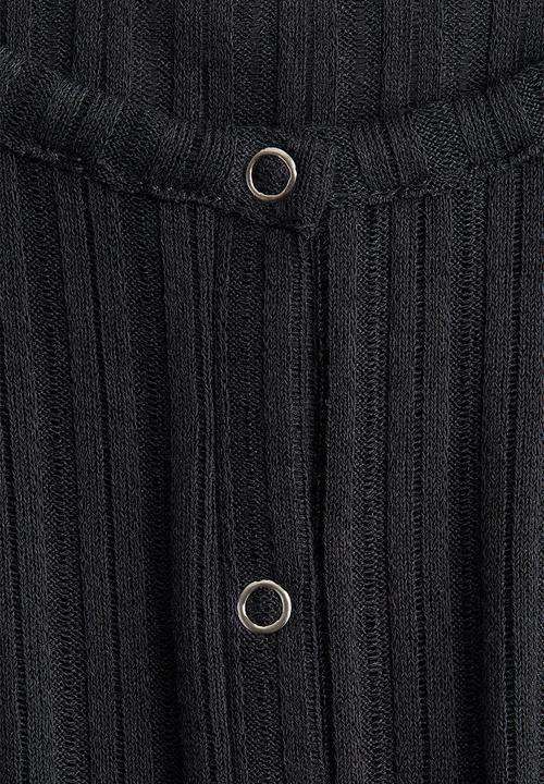 H&M - Rib-knit cardigan - black