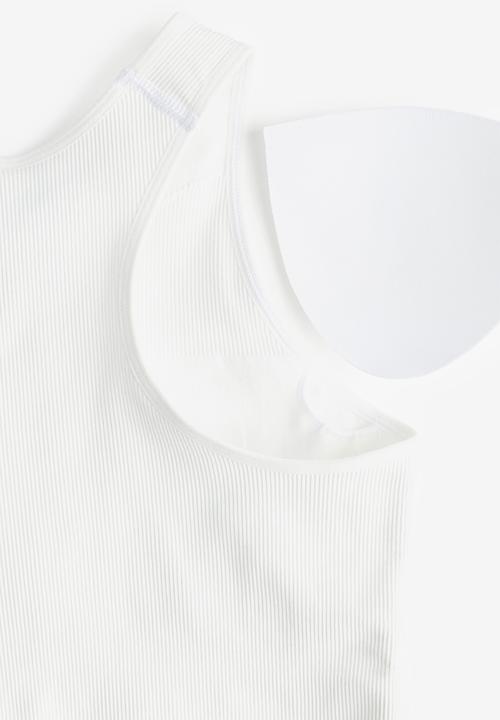 H&M - Medium support sports bra in drymove™ - white