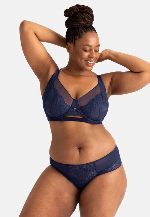 DORINA - Curvy lilian wired bra - blue