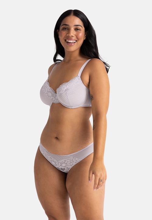DORINA - Curvy Sierra 2 pack wired bra - lilac & blue