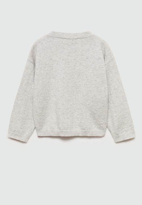 MANGO - Cardigan sally - light pastel gray