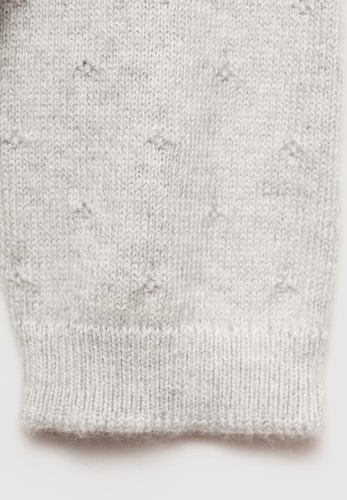 MANGO - Cardigan sally - light pastel gray
