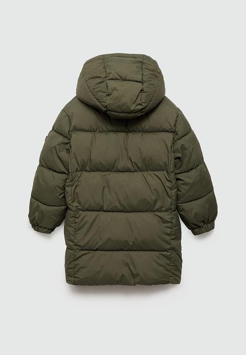 MANGO - Puffer coat amerlong - beige/khaki