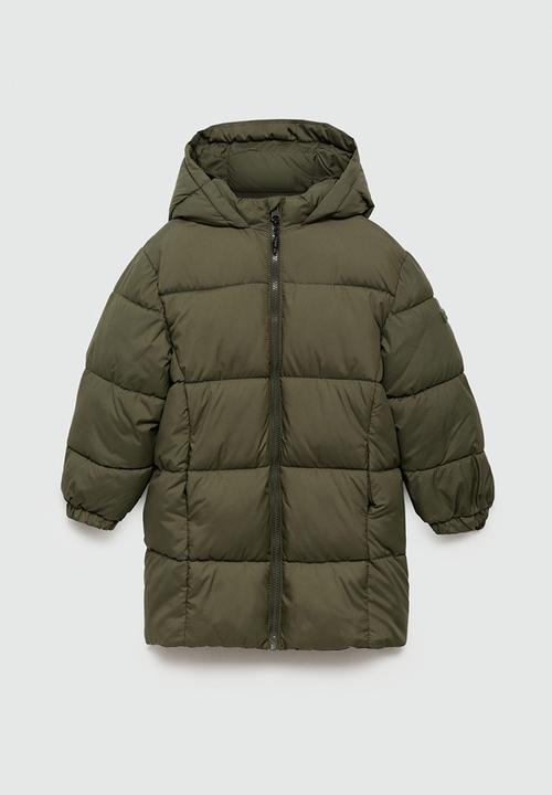 MANGO - Puffer coat amerlong - beige/khaki
