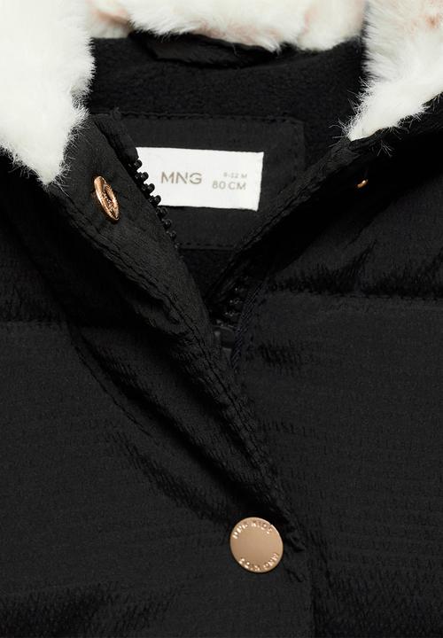 MANGO - Puffer coat sophie - black