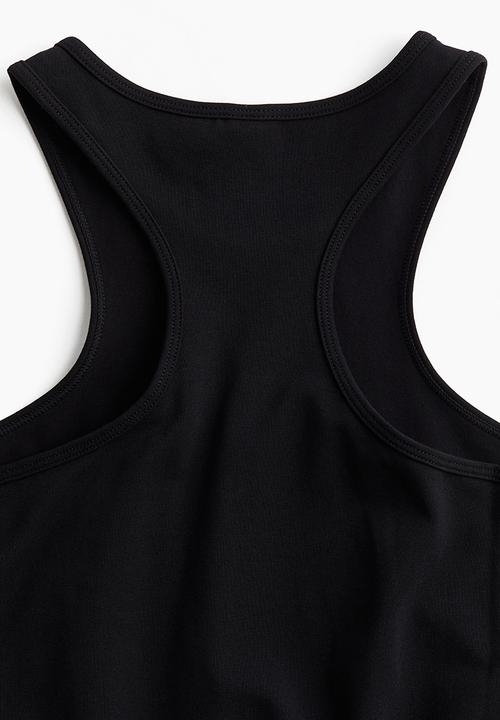 H&M - Ribbed bodycon dress - black