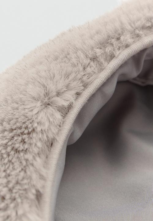 MANGO - Beanie minky - grey