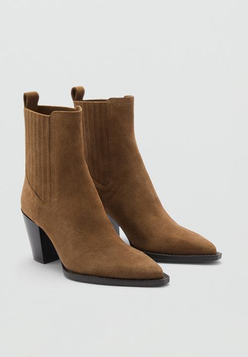 MANGO - Westy suede boot - medium brown