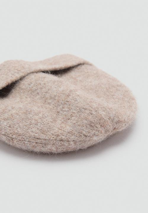 MANGO - Beanie mohi - medium brown