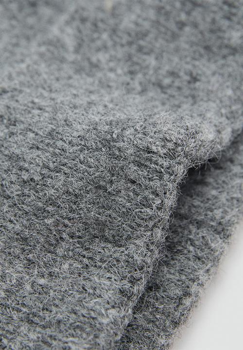 MANGO - Beanie mohi - grey