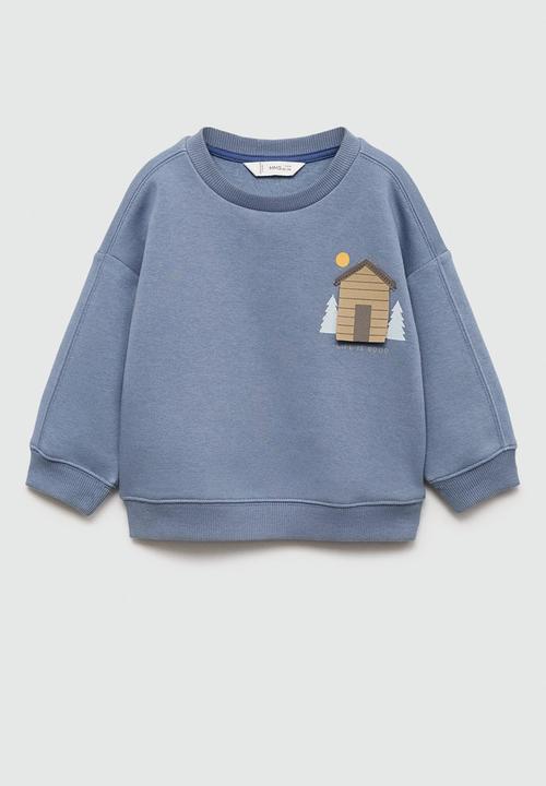 MANGO - Sweatshirt home - medium blue