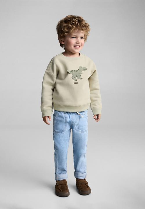 MANGO - Sweatshirt thump - light pastel green
