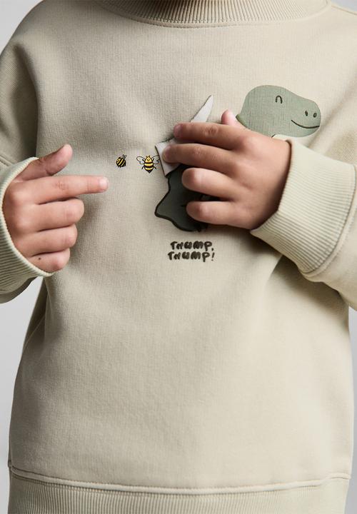 MANGO - Sweatshirt thump - light pastel green