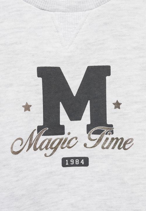 MANGO - Sweatshirt magic - light pastel gray