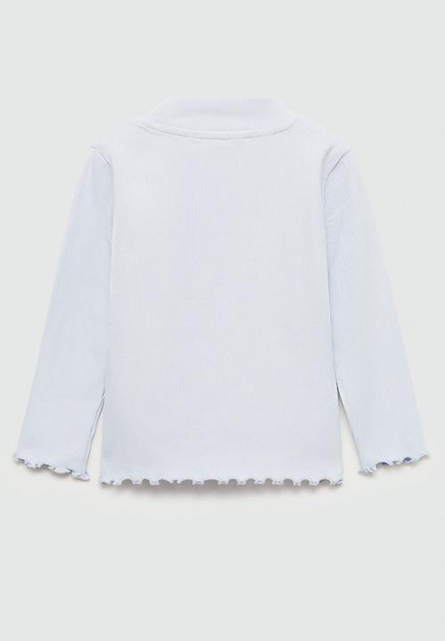 MANGO - T-shirt turbob - light pastel blue