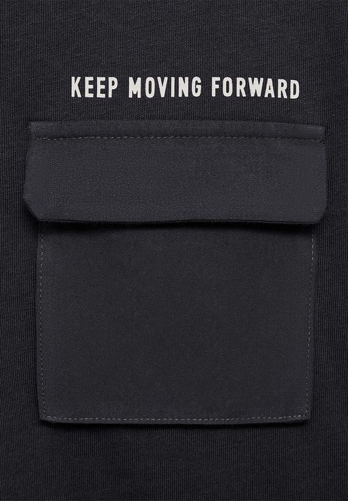 MANGO - T-shirt forward - black