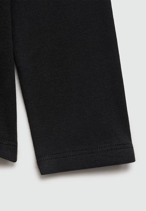 MANGO - T-shirt turbo7 - black