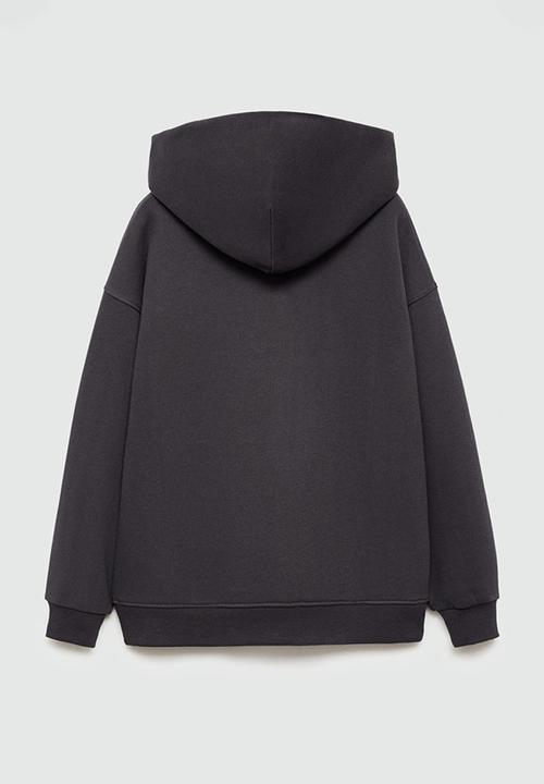MANGO - Sweatshirt respect - charcoal