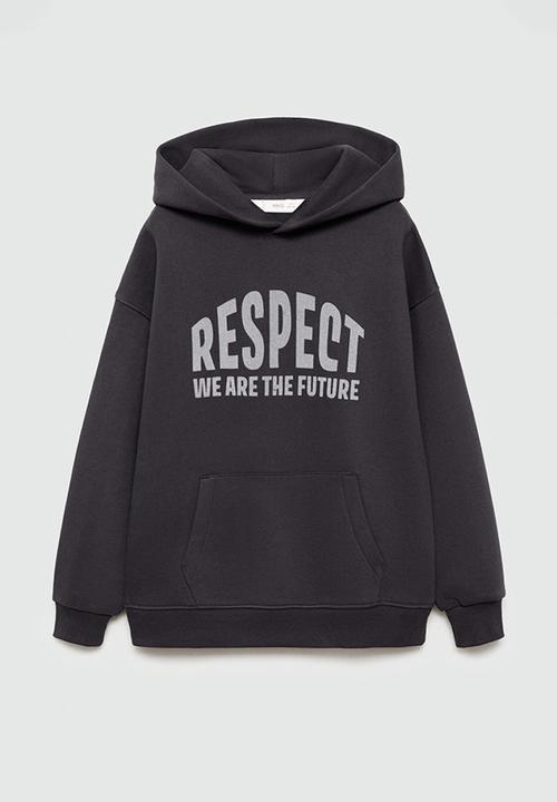 MANGO - Sweatshirt respect - charcoal