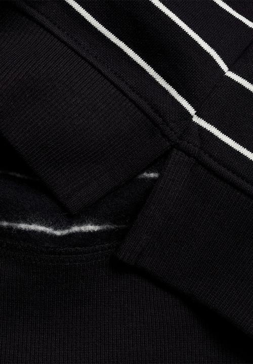 MANGO - Sweatshirt stripes7 - black