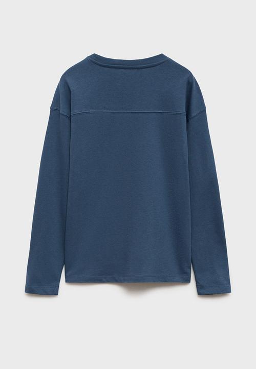 MANGO - T-shirt freeride - medium blue