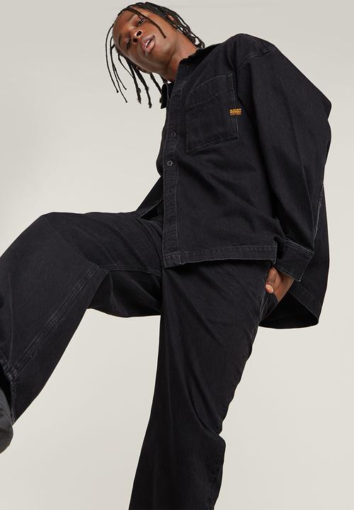 G-STAR - Boxy Fit shirt l\s - worn in black obsidian