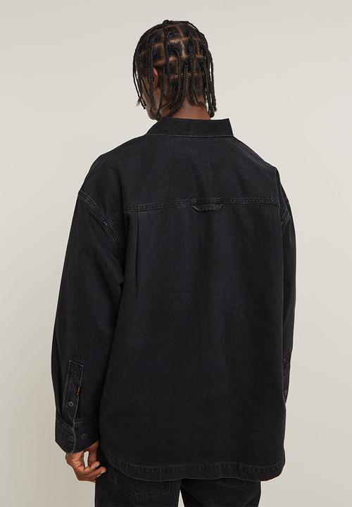 G-STAR - Boxy Fit shirt l\s - worn in black obsidian
