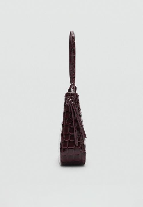 MANGO - Loles shoulder bag - dark red