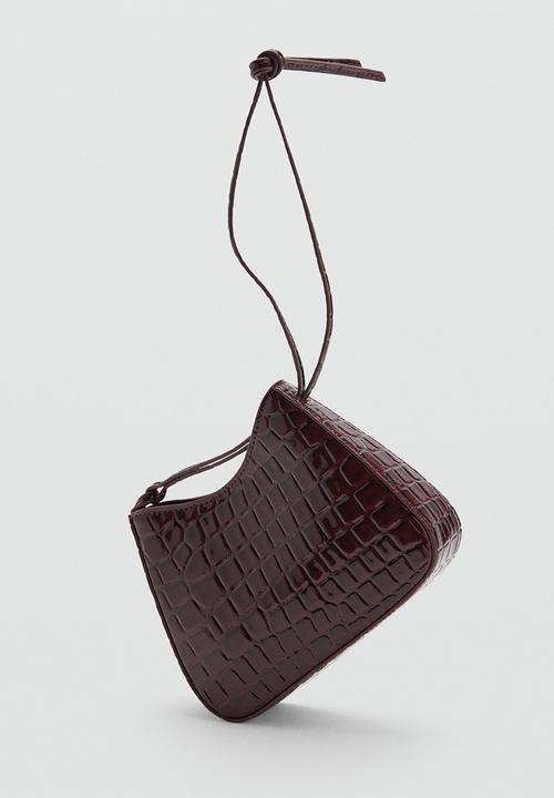 MANGO - Loles shoulder bag - dark red