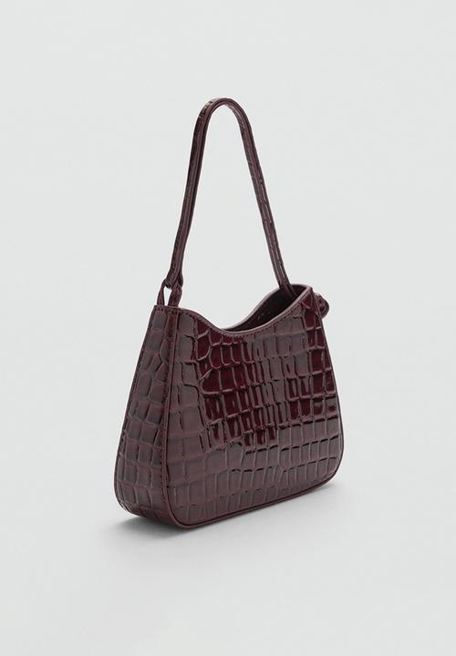 MANGO - Loles shoulder bag - dark red