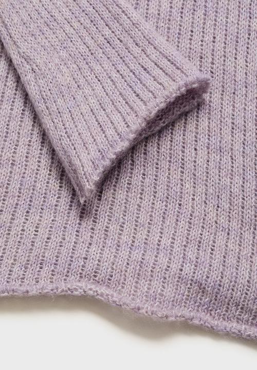 MANGO - Plus Sweater Belso -  Light/Pastel Purple
