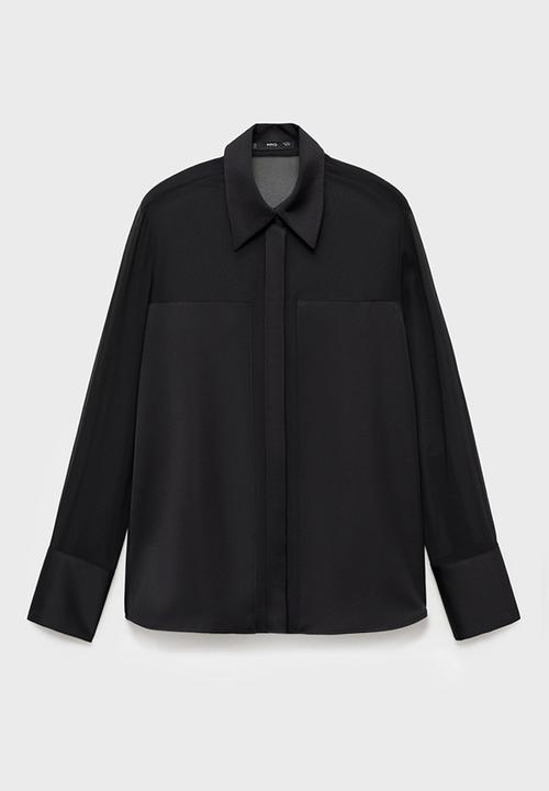 MANGO - Plus Shirt Doyle - Black