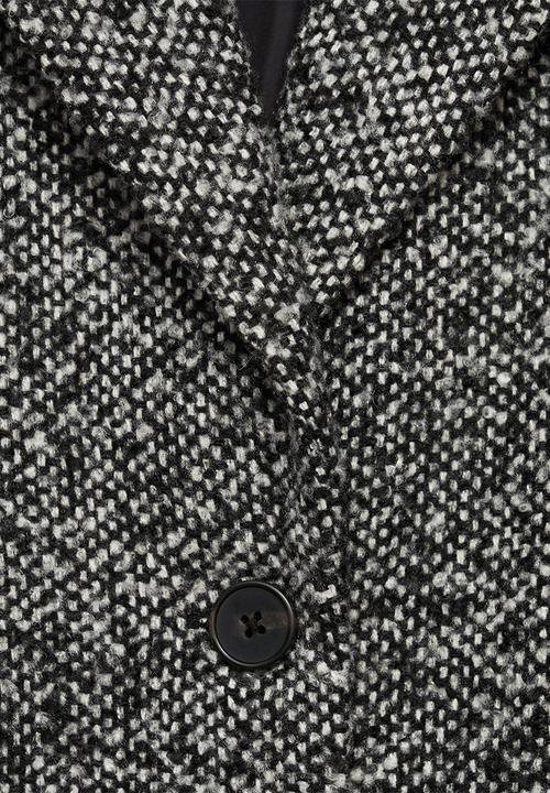MANGO - Coat pimienta - black