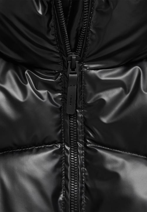 MANGO - Puffer coat galaxy - black